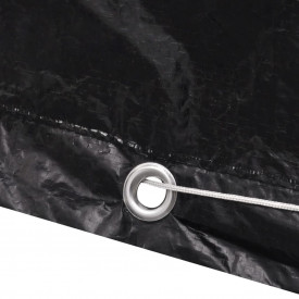 Prelată mobilier exterior din poliratan cu 10 inele 300 x 140cm - Img 3