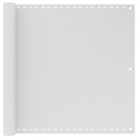 Prelată pentru balcon din HDPE, 90 x 600 cm, alb