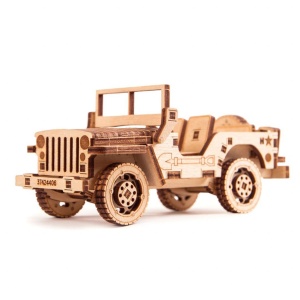 Puzzle 3D din lemn remorca auto pentru tirul Big Rig - Img 8