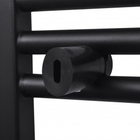 Radiator port-prosop încălzire centrală baie, drept, 480x480 mm, negru - Img 6