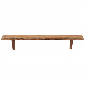 Rafturi de perete, 2 buc., 90x20x16 cm, lemn masiv de acacia - Img 2