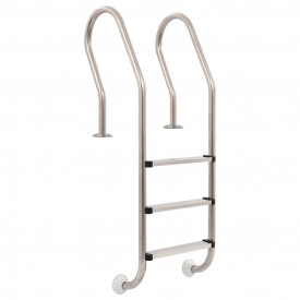 Scară pentru piscină, 120 cm, oțel inoxidabil, cu 3 trepte