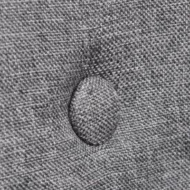 Scaun de bucătărie 4 buc, cadru stejar, textil, gri închis - Img 5