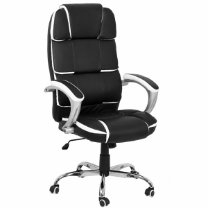 Scaun directorial OFF 357, piele ecologica, mecanism de balans, robust, 110 kg - Img 2
