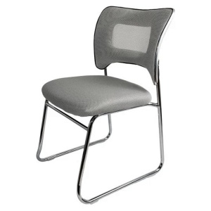 Scaun vizitator HRC 613F, tip sanie, ergonomic, mesh, cadru metalic cromat, 120 kg - Img 2