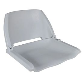 Scaune barcă 2 buc. gri 41x51x48 cm spătar pliabil fără pernă