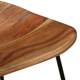 Scaune de bar, 2 buc.,41x36x76 cm, lemn masiv de acacia - Img 5