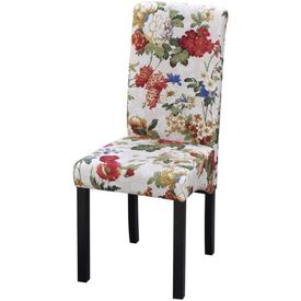 Scaune de bucătărie cu design floral, 2 buc, lemn - Img 2