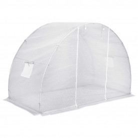 Seră cu fundație din oțel, 4,5 m², 300 x 150 x 200 cm - Img 4