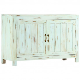Servantă, albastru deschis, 110x35x70 cm, lemn masiv de mango - Img 10