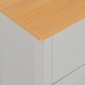 Servantă, gri, 112 x 35 x 81 cm - Img 7