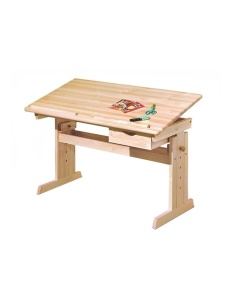 Set birou ergonomic HM Julia inaltime reglabila, unghi inclinare ajustabil, cu scaun HM Matrix negru turcoaz, stofa, 100 kg si dulapior rulant HM Nils, cu roti, lemn, natur - Img 2