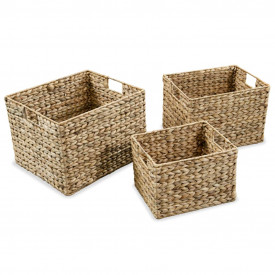 Set coșuri de depozitare, 3 buc, zambilă de apă - Img 2