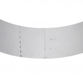Set gard de gazon, 10 buc, oțel galvanizat, 100 x 20 cm - Img 9