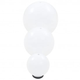 Set lămpi glob cu LED, 6 buc., 20/30/40 cm, PMMA, sferic - Img 5