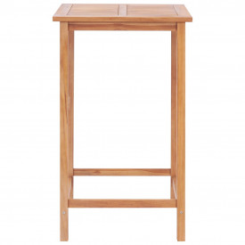 Set mobilier bar, 3 piese, lemn masiv de tec - Img 6