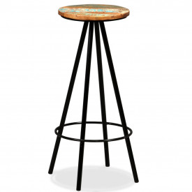 Set mobilier de bar, 3 piese, lemn masiv reciclat - Img 5