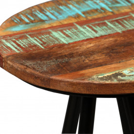 Set mobilier de bar, 3 piese, lemn masiv reciclat - Img 10