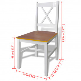 Set mobilier de bucătărie, 5 piese, maro și alb - Img 6