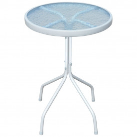 Set mobilier de exterior, oțel și textilenă, 50 x 71 cm, negru - Img 2