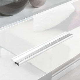 Set mobilier TV 5 piese cu iluminare LED alb - Img 5