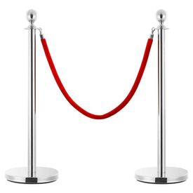 Set VIP stil barieră, 3 piese, argintiu, oțel inoxidabil