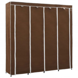 Șifonier cu 4 compartimente, maro, 175x45x170 cm - Img 2