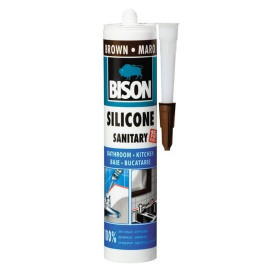 Silicon Sanitar BISON, 280ml, maro - Img 2