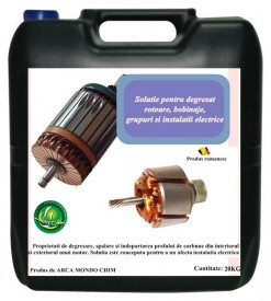 Solutie pentru degresat rotoare, bobinaje, grupuri si instalatii electrice Arca Lux, Bidon 20 l