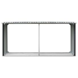 Șopron depozitare lemne antracit, 330x92x153 cm oțel galvanizat - Img 2