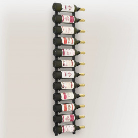 Suport sticle de vin montat pe perete, 12 sticle, negru, fier - Img 5