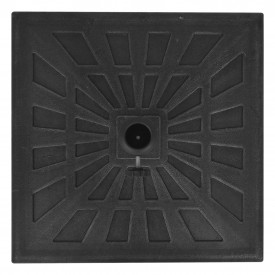 Suport umbrelă de soare, rășină, pătrat, negru, 19 kg - Img 6