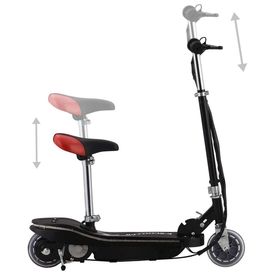Trotinetă electrică cu scaun și LED, negru, 120 W - Img 3