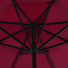 Umbrelă de exterior cu bază portabilă, roșu - Img 4