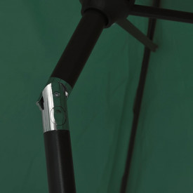 Umbrelă de soare cu stâlp din oțel 3 m, Verde - Img 6