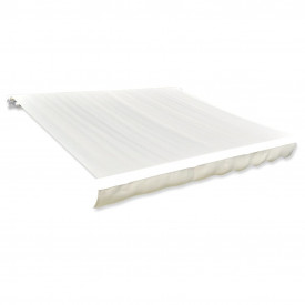 vidaXL Acoperiș de copertină din pânză, crem, 481 x 296 cm