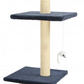 vidaXL Ansamblu pisici, stâlpi funie sisal 260 cm, Bleumarin - Img 4