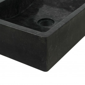 vidaXL Chiuvetă, negru, 45 x 30 x 12 cm, marmură - Img 6