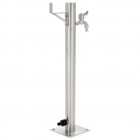vidaXL Coloană de apă de grădină, 65 cm, oțel inoxidabil, rotund - Img 3