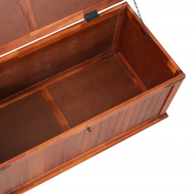 vidaXL Cufăr de depozitare, 79 x 34 x 32 cm, lemn masiv de salcâm - Img 6