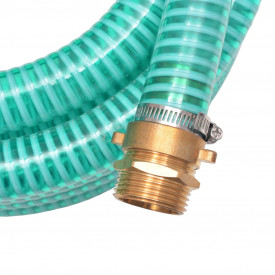 vidaXL Furtun de aspirație, conectori de alamă, 7 m,  25 mm, verde - Img 5