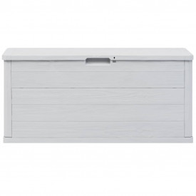vidaXL Ladă de depozitare pentru grădină, 280 L, gri deschis - Img 3