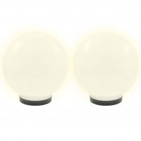 vidaXL Lămpi bol cu LED 2 buc, sferică, 25 cm, PMMA - Img 3
