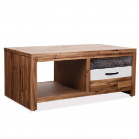 vidaXL Măsuță de cafea, lemn masiv de acacia, 90 x 50 x 37,5 cm