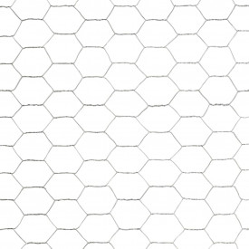 vidaXL Plasă de sârmă, argintiu, 25x1,5 m, oțel galvanizat, hexagonal - Img 4