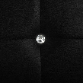 vidaXL Scaune bucătărie 6 buc, piele artificială, 43x43,5x96 cm, negru - Img 7