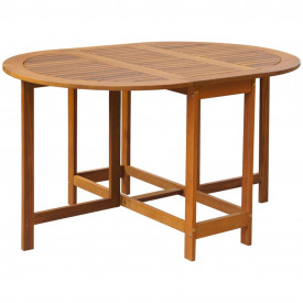 vidaXL Set mobilier de exterior 5 piese lemn masiv de salcâm pliabil - Img 4