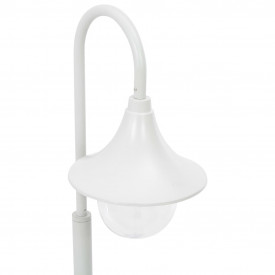 vidaXL Stâlp de iluminat pentru grădină, alb, 120 cm, aluminiu, E27 - Img 4