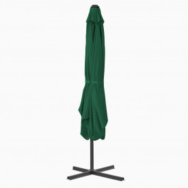 vidaXL Umbrelă de soare de exterior, stâlp din oțel, verde, 250x250 cm - Img 3