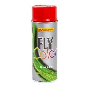 Vopsea spray decorativă FLY COLOR, RAL 3020 roșu trafic, 400ml - Img 2